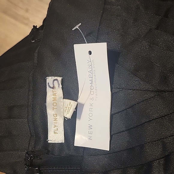 NWT Flying Tomato Black Pleated Jumpsuit Size Xlarge New - Picture 2 of 5